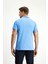 Polo Yaka Slim Fit Dar Kesim Nakışlı Pamuk Tişört 4