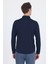 Koyu Lacivert Uzun Kol Düz Örme Polo Yaka Cepsiz Esnek Classic Slim Fit Gömlek 1004250153_200 5