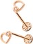 Tektaş Detaylı Kalp Tragus Piercing 2