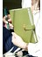 Executive Vegan Deri Defter. A5. 100 Gr. 240 Sayfa. Kenar Yaldızlı Yeşil 3