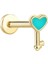 Mint Kalp Anahtar Tragus Piercing 1