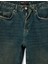 Normal Bel Pamuklu Vintage Straight Fit Jean Pantolon 4