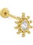 Point Frame Damla Tragus Piercing 1
