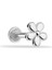 Çiçek Motifli Minimal Tragus Piercing 1