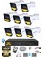 8 Kameralı Set - 320 GB Hdd, 9 LED Gece Görüşlü Full Hd Güvenlik Kamerası Sistemi 1
