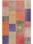 Bath Patchwork Turuncu Polyester Dikdörtgen Modern Desenli Pamuk Makinada Yıkanabilir Hav Toz Vermez Leke Tutmayan Kaymaz Taban Dijital Makine Baskı Salon Yolluk Mutfak Halı 1