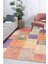 Bath Patchwork Turuncu Polyester Dikdörtgen Modern Desenli Pamuk Makinada Yıkanabilir Hav Toz Vermez Leke Tutmayan Kaymaz Taban Dijital Makine Baskı Salon Yolluk Mutfak Halı 2