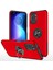 Xiaomi Poco F3 Kılıf Elit Yüzüklü Kapak - Kırmızı - BRNTEK8001-5422 1