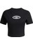 Kadın Siyah T-Shirt Cut Out Rıb Tee KC8804 1
