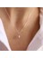Toz Pembe Drop Kolye 1