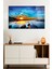 Gün Batımı, Deniz, Kaya, Doğa Manzarası Cam Tablo, Darbelere Dayanıklı Kırılmaz Cam, Hediyelik 1