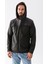 Erkek Kapüşonlu Fermuarlı Çift Cepli Polar Antrasit - 25K 6044 5
