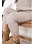 Örme Kumaş Fitilli Düğme Detaylı Duble Paça Unisex Çocuk Taytı 2