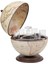 Zoffoli Giove Antik Beyaz Masaüstü Atlas Küre Bar Ahşap Dekoratif Mini Bar ve Içki Dolabı 40 cm 1