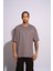 Erkek Oversize T-Shirt Academie Gri 2