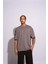 Erkek Oversize T-Shirt Academie Gri 5