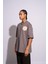 Erkek Oversize T-Shirt Hotel De Narcos Gri 5