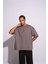 Erkek Oversize T-Shirt Ra Gri 1
