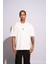Erkek Oversize T-Shirt Ra Beyaz 5