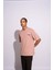 Erkek Oversize T-Shirt Life Fast Pembe 3