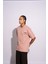 Erkek Oversize T-Shirt Life Fast Pembe 4