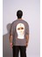 Erkek Oversize T-Shirt Ninja Gri 1