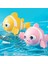 Hafif Kurmalı Eğlenceli Renkli Yüzen Balık , Bebek Çocuk Banyo Su Oyuncağı (1 Adet) 2