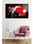 Türk Bayrağı ve Mustafa Kemal Atatürk Portresi Cam Tablo, Darbelere Dayanıklı Kırılmaz Cam Hediyelik 2