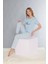 Kısa Kol Pijama Takım Sevimli Desenli Yazlık Viskon Pijama Dowry 08-127 3