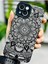 Aksesuar Iphone 13 ve 14 ile Uyumlu Kaplama Mandala Tasarımlı Esnek Silikon Kılıf 2