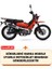 Altai Tank X125 Pro Branda Siyah Kırmızı-Dikişli Reflektörlü Motosiket Brandası Motor Örtüsü Çadır Su Geçirmez Motosiklet Kılıfı Motor Brandası 2
