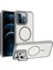 iPhone 12 Pro Max Uyumlu Standlı Kamera Kısmı Cam Korumalı Arkası Mat Renkli Magsafe Kılıf 1
