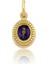 Lacivert Mineli Oval Payon 1