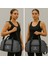 Unisex Siyah Spor Çantası Gym & Seyahat Için Çok Bölmeli Su Geçirmez 2