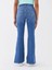 Lcw Jeans Indigo Yüksek Bel Mars Flare Kadın Jean Pantolon 5