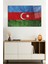 Azerbaycan Respublikası Bayrağı Cam Tablo, Darbelere Dayanıklı Kırılmaz Cam, Hediyelik 1