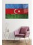 Azerbaycan Respublikası Bayrağı Cam Tablo, Darbelere Dayanıklı Kırılmaz Cam, Hediyelik 2