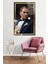 Gold Şeritli Yapay Zeka Atatürk Portresi Cam Tablo, Darbelere Dayanıklı Kırılmaz Cam, Hediyelik 2