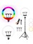 Işık Halkası Ring Light Rgb LED Işık 45 cm Video Işığı Rgb Gün Işığı ve 210 cm Tripod 1