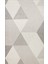 Gri Geometrik Etnik Modern Desenli Pamuk Hav Vermeyen Leke Tutmayan Kolay Temizlenen Yumuşak Makine Salon Yolluk Mutfak Halı 1