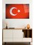 Eskitme Türk Bayrağı Cam Tablo, Darbelere Dayanıklı Kırılmaz Cam, Hediyelik 1