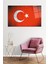 Eskitme Türk Bayrağı Cam Tablo, Darbelere Dayanıklı Kırılmaz Cam, Hediyelik 2