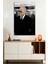 Takım Elbiseli Atatürk Portresi Cam Tablo, Darbelere Dayanıklı Kırılmaz Cam, Hediyelik 1