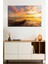 Güneş Kayık ve Bulutların Manzarası Cam Tablo, Darbelere Dayanıklı Kırılmaz Cam, Hediyelik 1