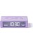 Flip Mini Şarj Edilebilir Alarm Saat Lila 1