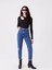 Lcw Jeans Indigo Yüksek Bel Mom Fit Kadın Jean Pantolon 1
