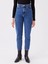 Lcw Jeans Indigo Yüksek Bel Mom Fit Kadın Jean Pantolon 3