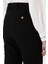 Kadın Siyah Pantolon (Kanvas-Chino) 50309273-VR046 6