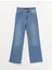 Lcw Modest Indigo Wideleg Kadın Jean Pantolon 5