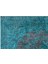 Atina Turkuaz Eskitme Yün Modern Desenli Yün Hav Toz Vermez Leke Tutmayan Salon Yolluk Mutfak El Dokuma Halı 3
